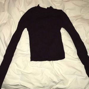 maroon Forever 21 cropped sweater